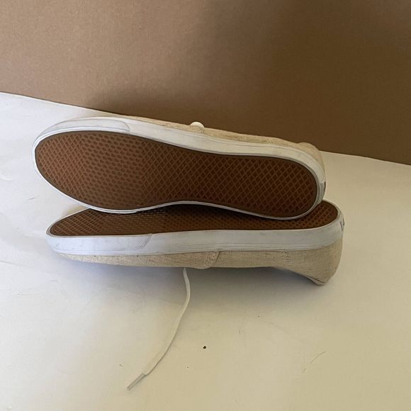 Vans Unisex Beige Low Top Trainers Shoes Size UK 6. - Picture 6 of 9
